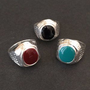 Set of 3 unisex Rings